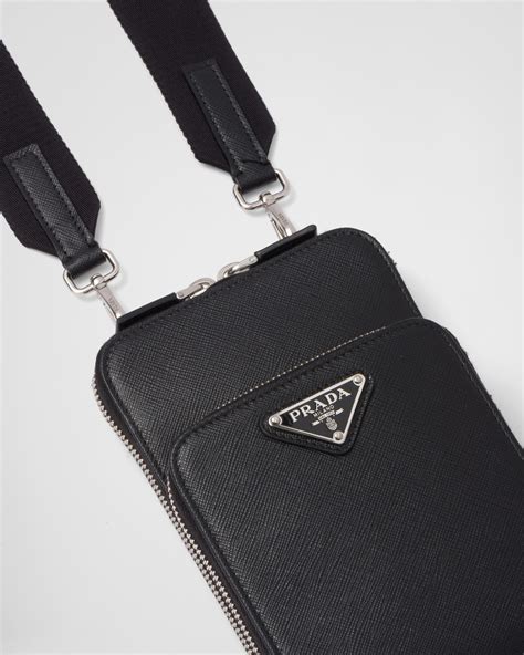 prada cell phone price|Black Saffiano Leather Smartphone Case .